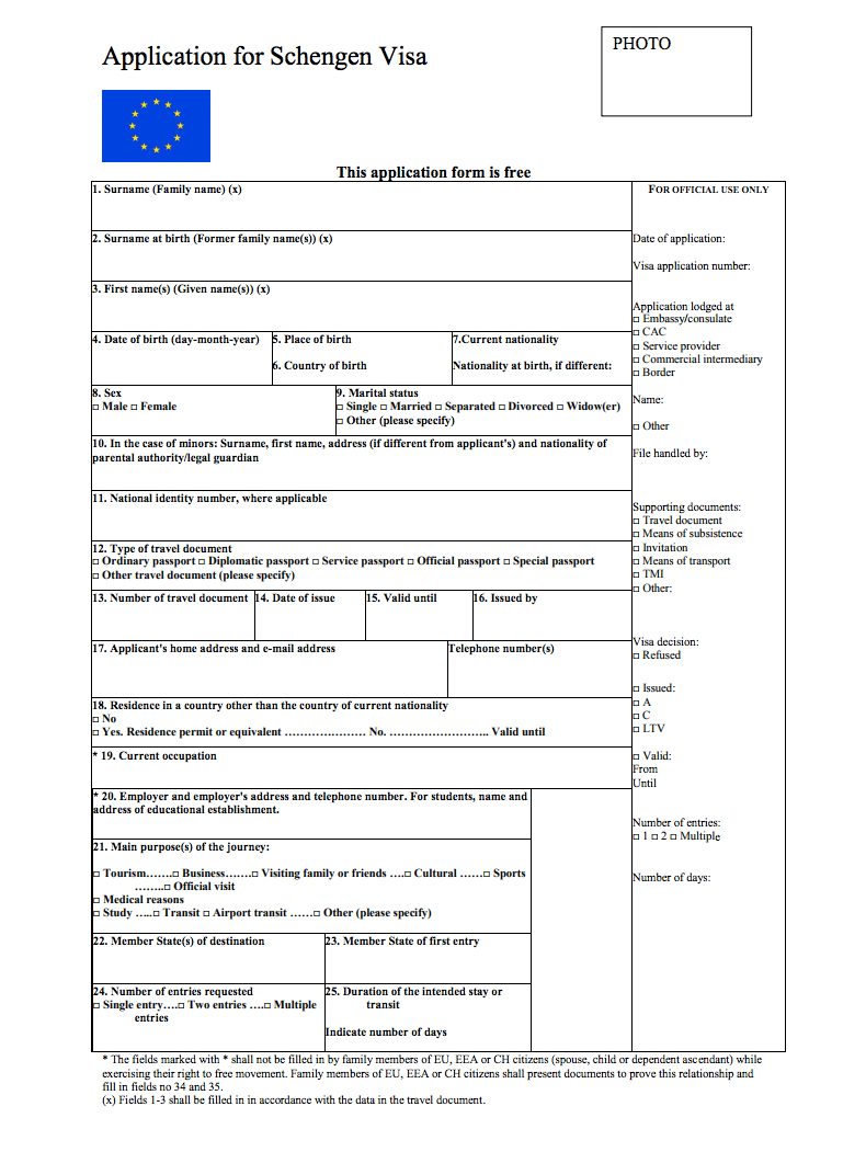 visa requirements by schengen country Application   Visa Form Schengen Download Flight