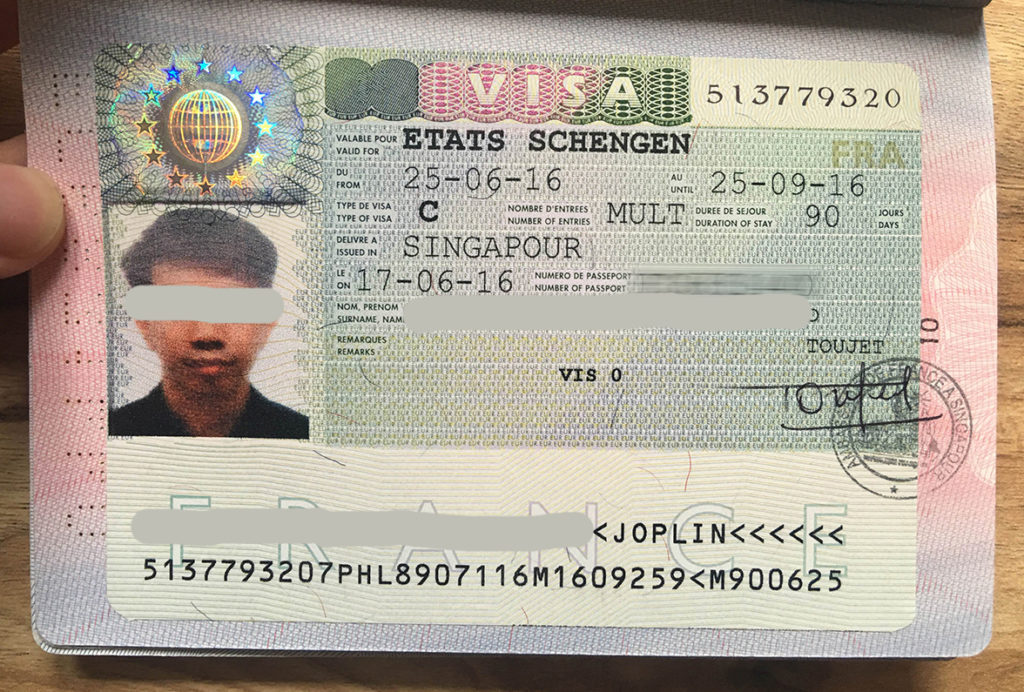 tourist visa schengen france