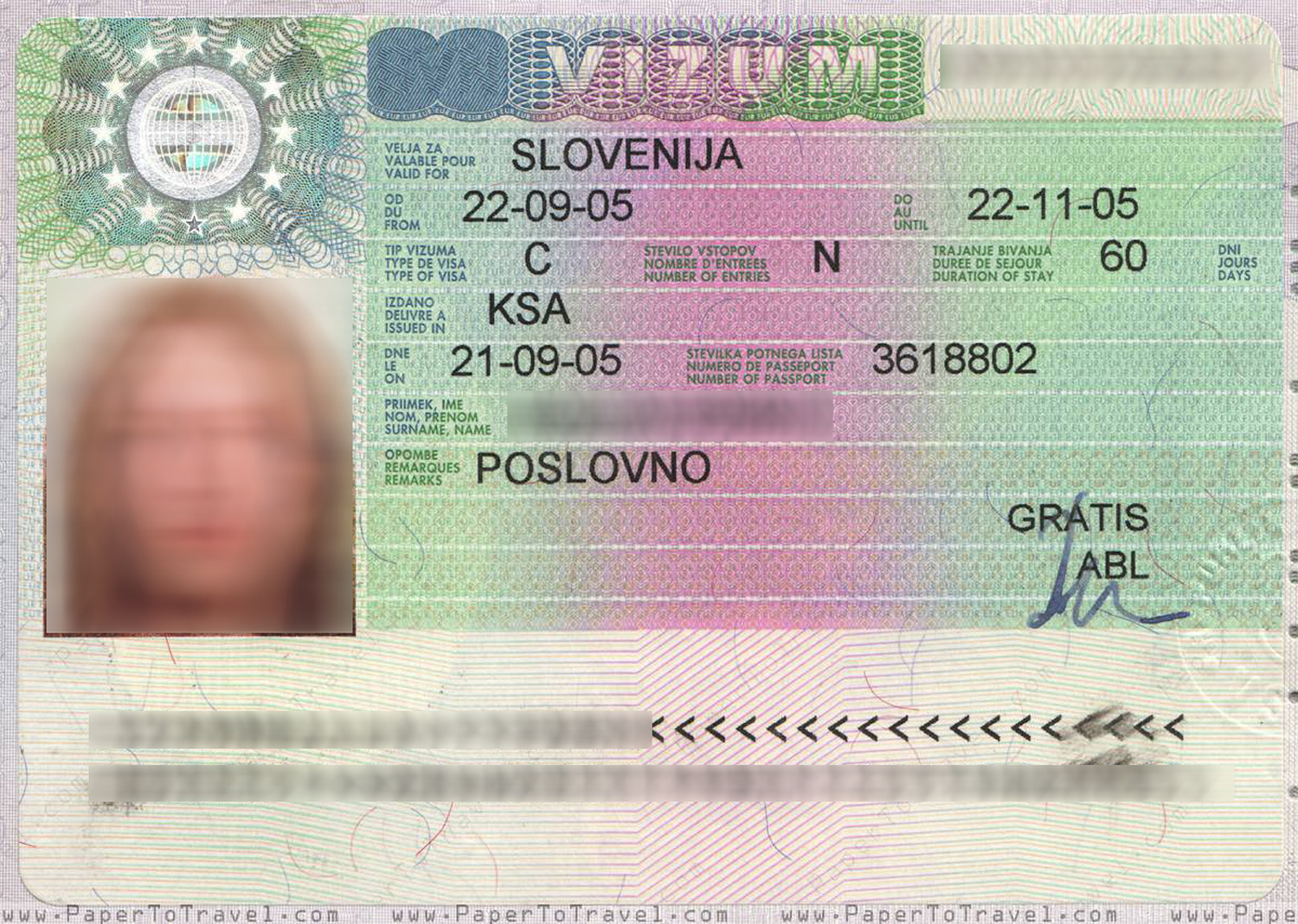 tourist visa for slovenia