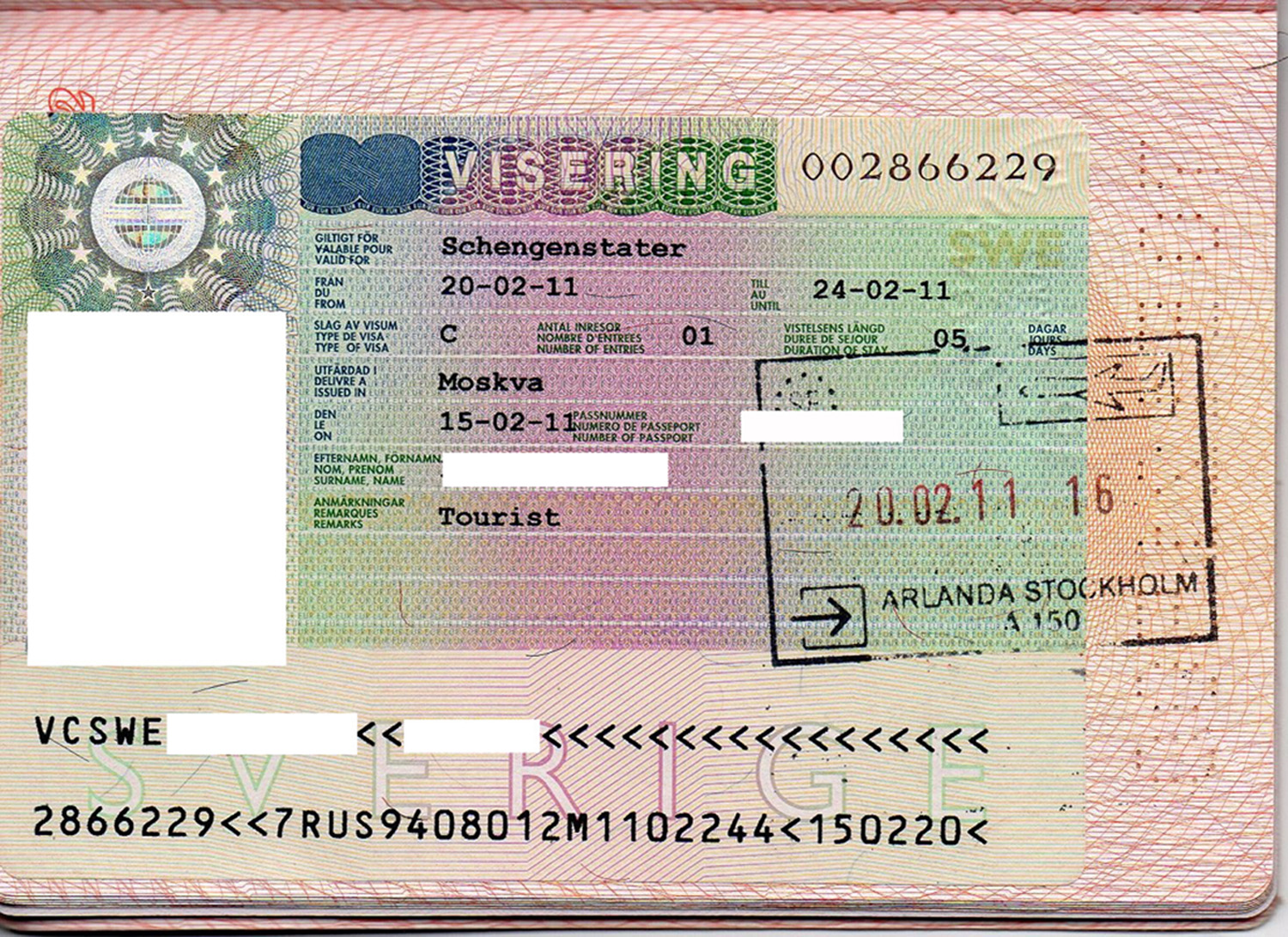sweden tourist visa requirements for pakistan