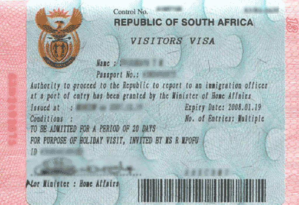 south africa visit visa from uk