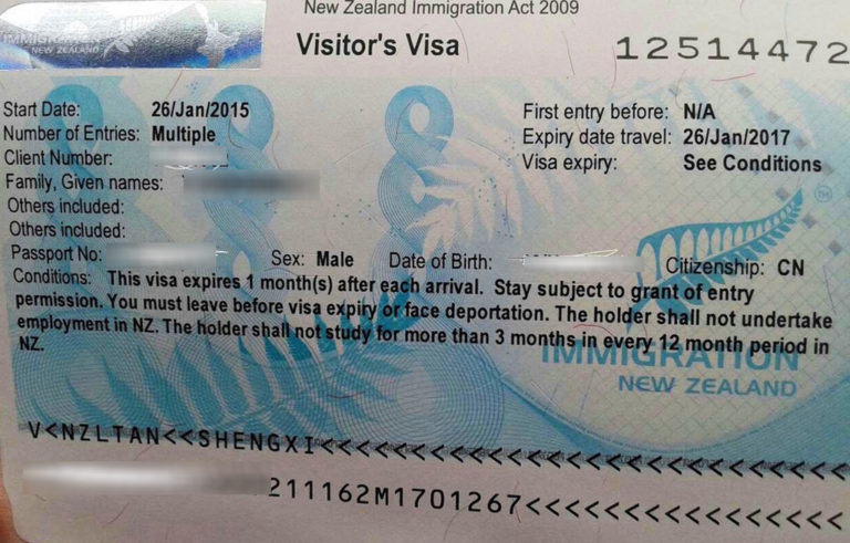 nz tourist visa conditions