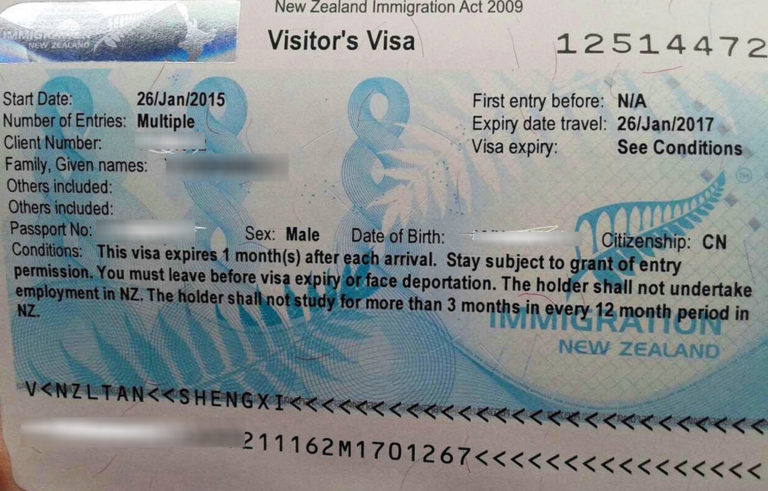 tourist visitor visa new zealand