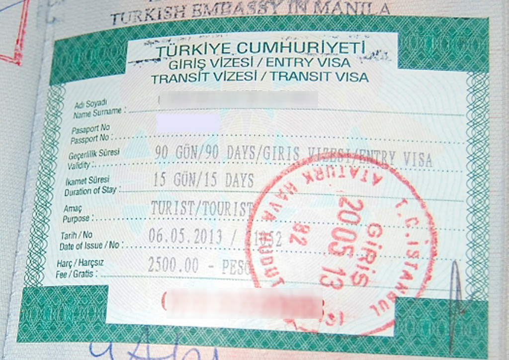 tourist visa to turkey for us citizens